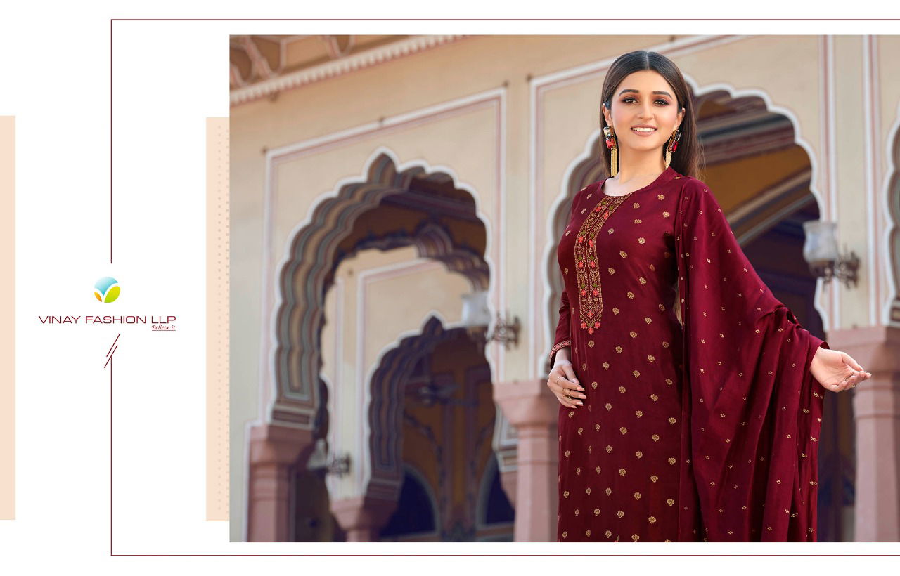 Vinay Tumbaa Noor New Exclusive Wear Viscose Designer Ready Made Salwar Suit Collection
